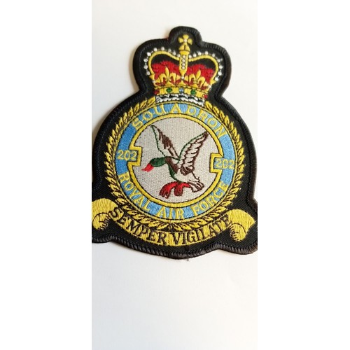 26 - Royal Air Force sew on badge plus Fide et Fortutudine bladge, medal and Belfast Harbour Police badge