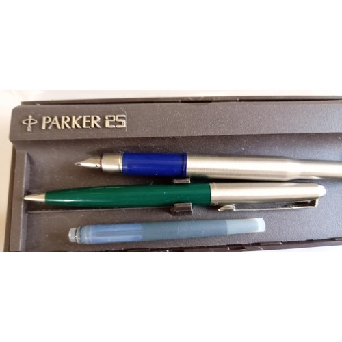 52 - Vintage Parker pens plus vintage cassette music