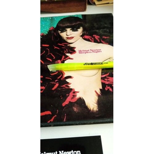 76 - 3 Erotica fettish vintage books by Helmut Newton World Without Men, Photofile & Sleepless Nights