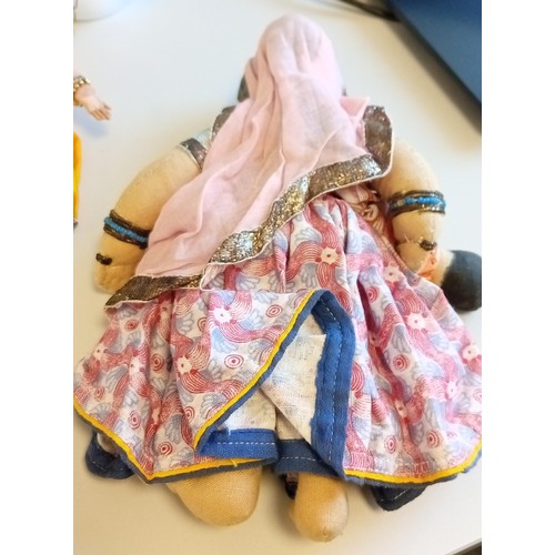 93 - Vintage Indian dolls