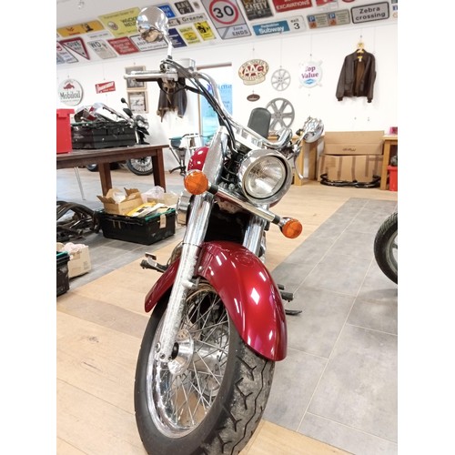 49 - 2005 Honda Shadow VT 745cc motorcycle with heated grips, MOT & service every year, but has been park... 