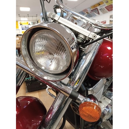 49 - 2005 Honda Shadow VT 745cc motorcycle with heated grips, MOT & service every year, but has been park... 