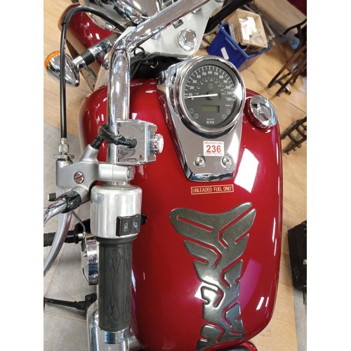 49 - 2005 Honda Shadow VT 745cc motorcycle with heated grips, MOT & service every year, but has been park... 