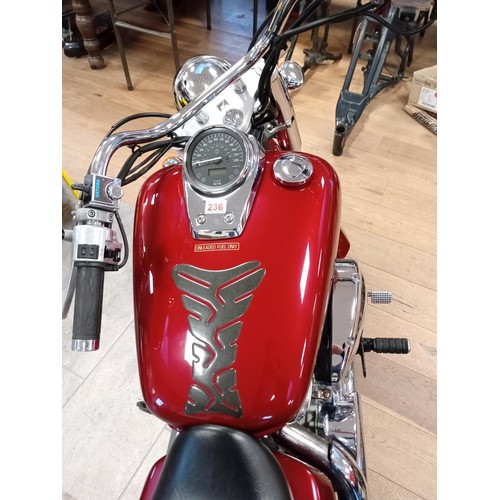 49 - 2005 Honda Shadow VT 745cc motorcycle with heated grips, MOT & service every year, but has been park... 