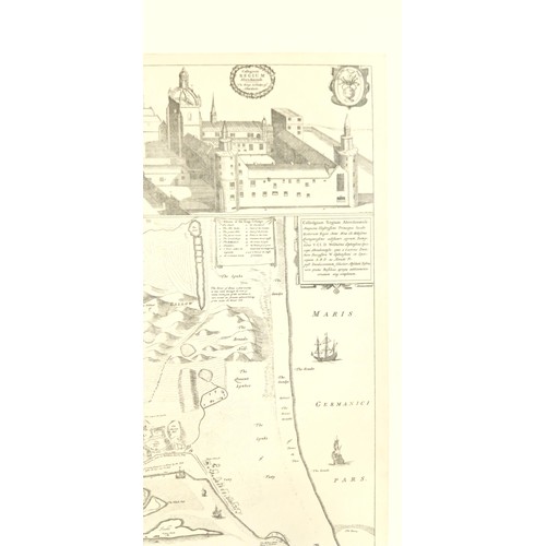 34 - Vintage lithograph Abredonie (Aberdeen) map