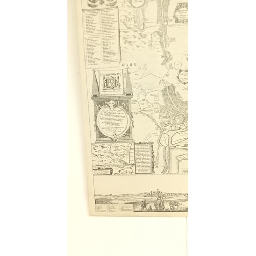 34 - Vintage lithograph Abredonie (Aberdeen) map