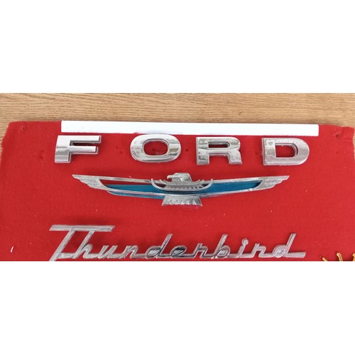 39 - Ford Mustang and Thunderbird badges and more