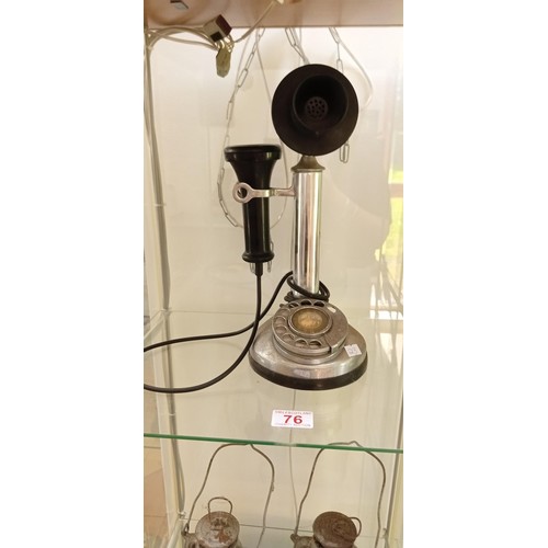 76 - Vintage candlestick telephone