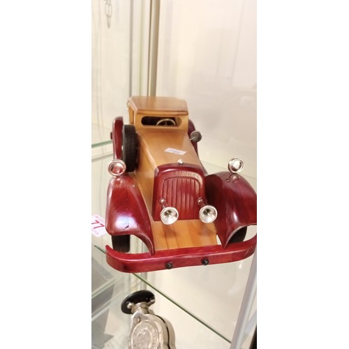 77 - Vintage wooden model car