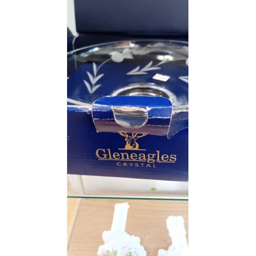 84 - Glen Eagles Crystal bowl in original box