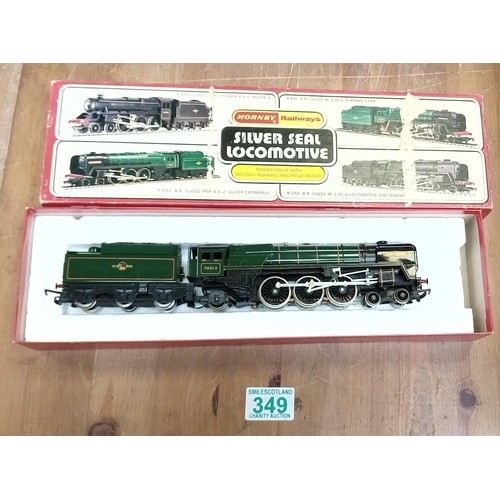 349 - Hornby Silverseel locomotive 70013 Oliver Cromwell in original box