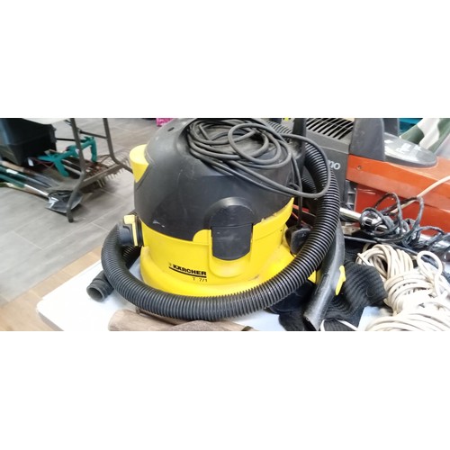 363 - Flymo leaf blower, Karcher hoover, pickaxe, sledgehammer and more