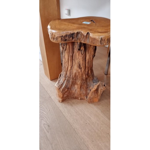 40 - Teak root wooden table