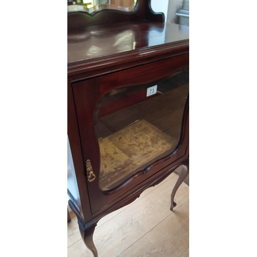 73 - Late Victorian display cabinet