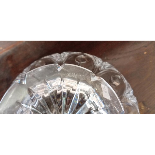 75 - Heavy crystal bowl by Waterford Marquis