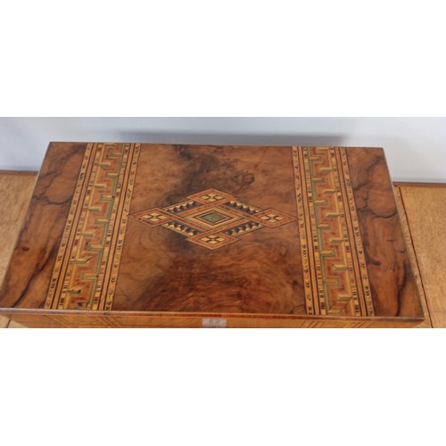 85 - 19th Century English Turnbridge ware Marquetry inlaid writing slope