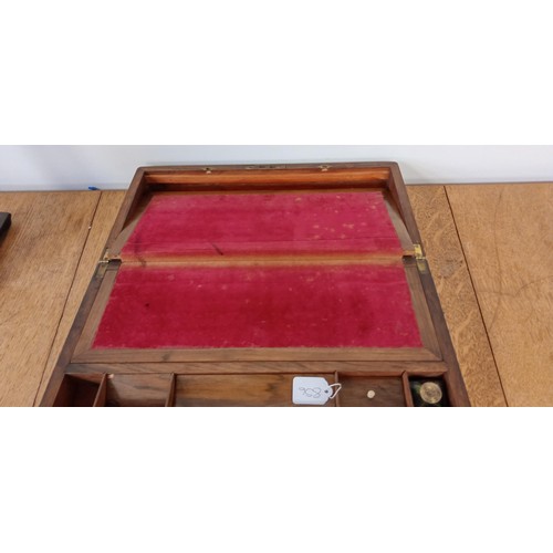 85 - 19th Century English Turnbridge ware Marquetry inlaid writing slope