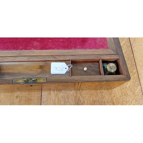 85 - 19th Century English Turnbridge ware Marquetry inlaid writing slope