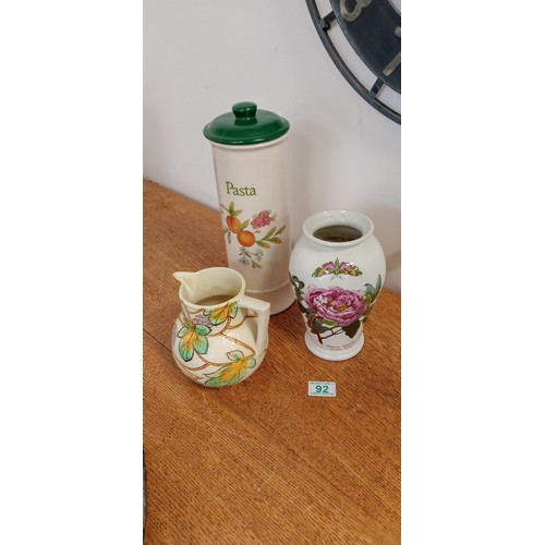 92 - Port Meirion, Kensington & Cloverleaf pottery