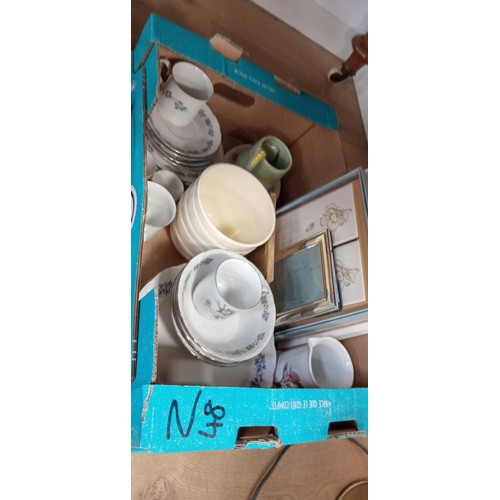 93 - 6 boxes of mixed items to include collectables and China