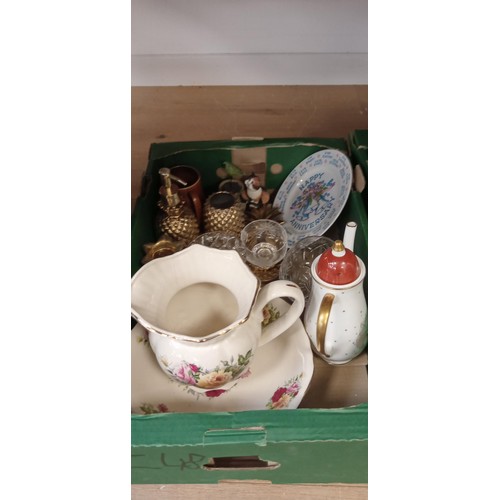 93 - 6 boxes of mixed items to include collectables and China