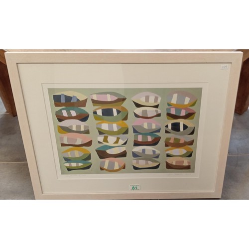 81 - Framed print Composition I limited edition 4/10 by Lynn Stonehouse 2006