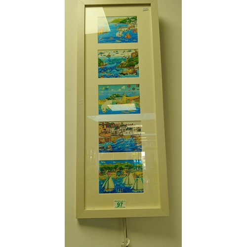 97 - Framed modern art of Cornwall