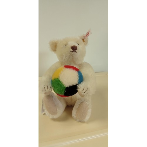 103 - Steiff articulated teddy bear with ball