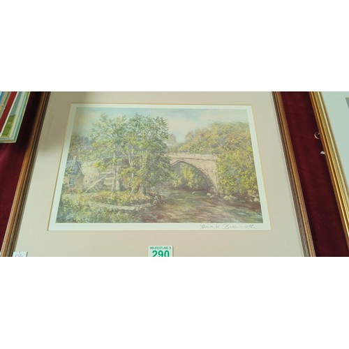 290 - Signed Howard Butterworth framed print