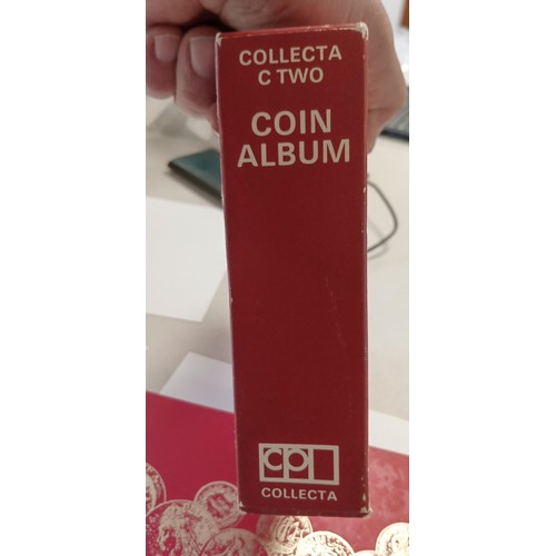 15 - Vintage Collecta C Two coin album with some coins