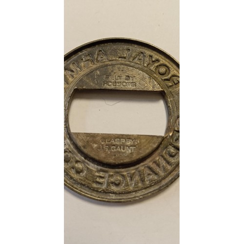 20 - Early Royal Army Ordinance Corps belt clasp J R Gaunt stamped belt by Hobsons (buckle only)