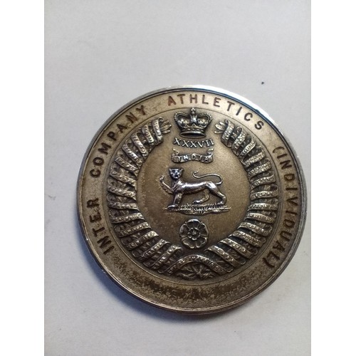 22 - 1937 India Inter Company Athletics (individual military medal) by Philips Aldershot