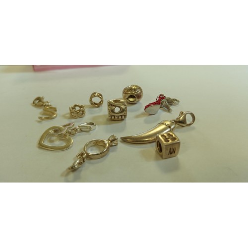 68 - 925 Silver charms