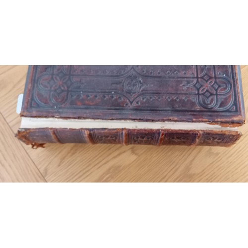 273 - Bible with commentaries by Henry and Scott.  Condensed by Rev. McFarlane and dictionary by Rev. Eadi... 