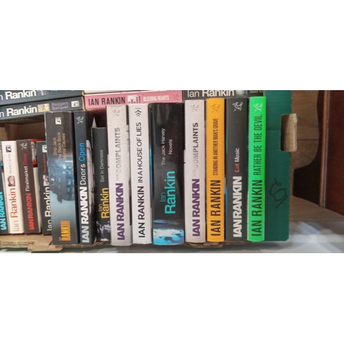 245 - Ian Rankin collection: Around 39 hardback and paperback books, some hardback first editions.