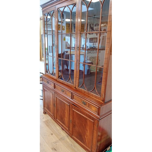 243 - Reproduction Charles Barr book cabinet with drawers