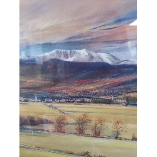 269 - Eric Auld, signed Artist Proof print, Ballater and Lochnagar Spring Morning Framed 70cm by 53cm appr... 