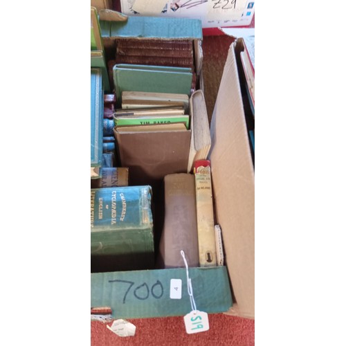 519 - Two boxes of vintage books including 