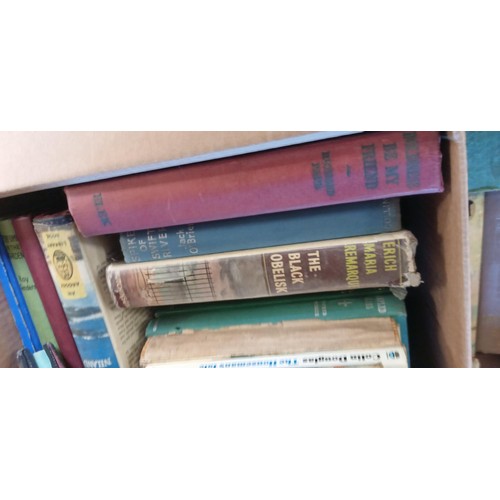 519 - Two boxes of vintage books including 