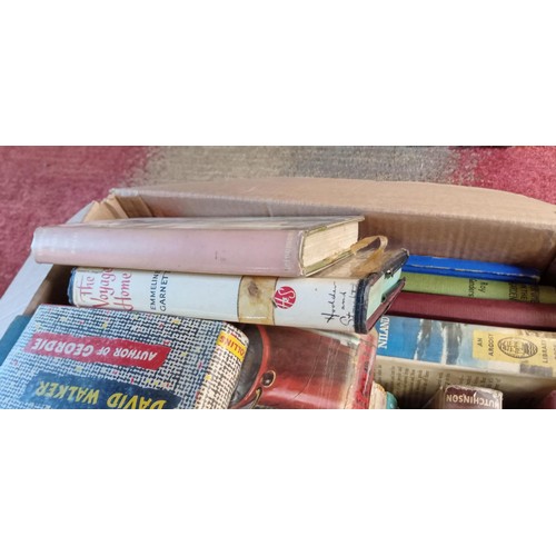 519 - Two boxes of vintage books including 