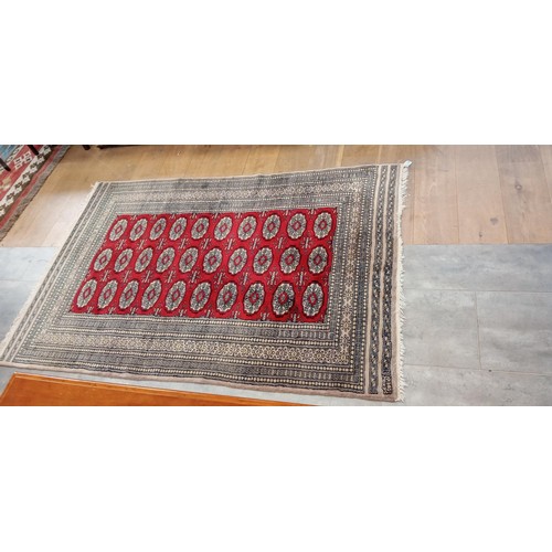 522 - Antique Overseas rug measures 190cm x 126cm approx.