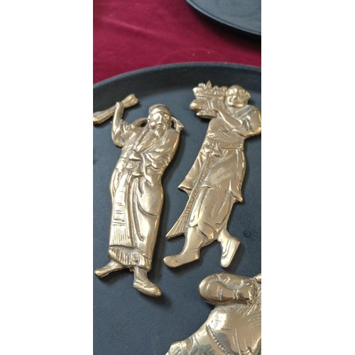 540 - 5 Brass Oriental figurines