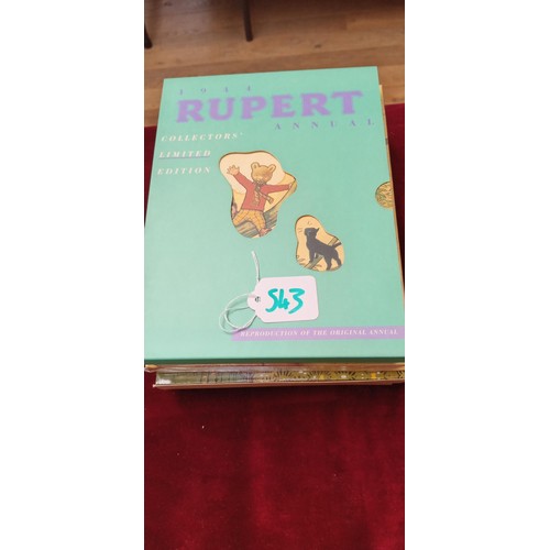 543 - Facsimile editions of Rupert the Bear Annuals, being 1941 (2 copies both in slipcases), 1944 (Collec... 