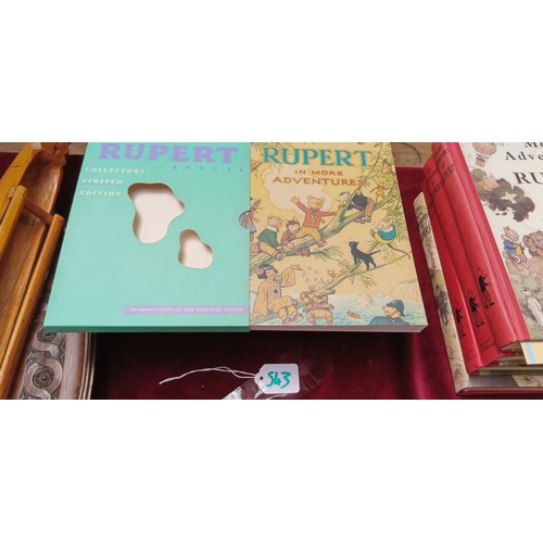 543 - Facsimile editions of Rupert the Bear Annuals, being 1941 (2 copies both in slipcases), 1944 (Collec... 