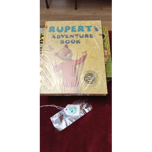 543 - Facsimile editions of Rupert the Bear Annuals, being 1941 (2 copies both in slipcases), 1944 (Collec... 