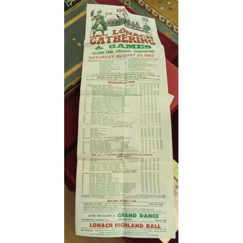 553 - Lonach Gathering Ephemera - Large colour poster relating to the 1997 Lonach Gathering and Highland G... 