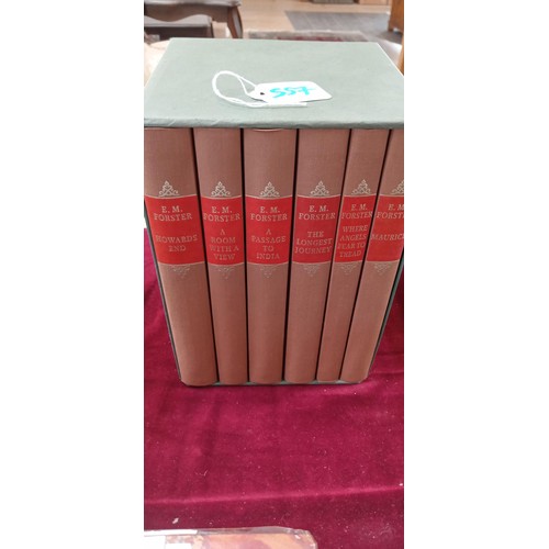 557 - E. M. Forster six Folio Society books 1996, in slip case.