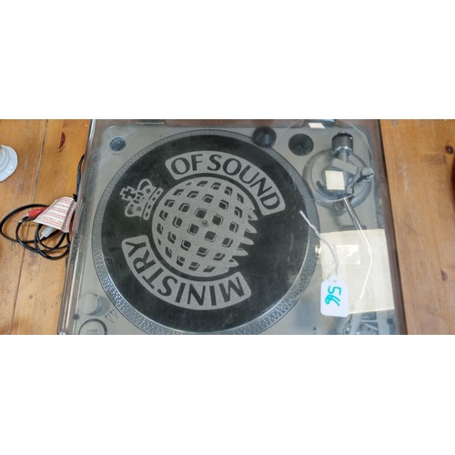 566 - Ministry of sound MOSTT1000 professional DJ turntable