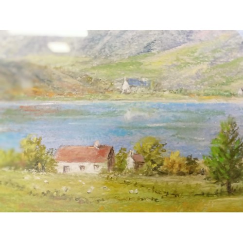 10 - Framed original picture 'A Hint of Autumn' Loch Slapin Skye by I. J. Anderson measures 65cm x 57cm a... 