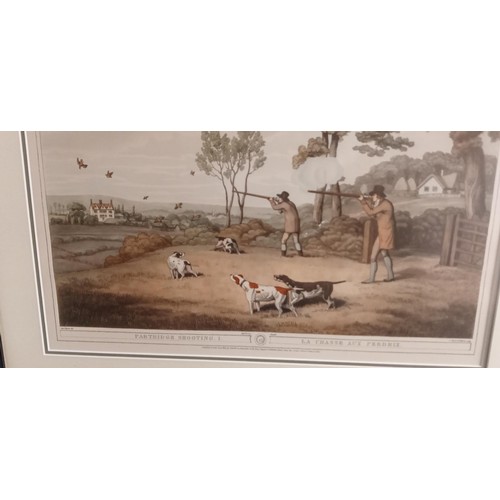 40 - Pair of framed prints 'Duck Shooting' & 'Partridge Shooting'